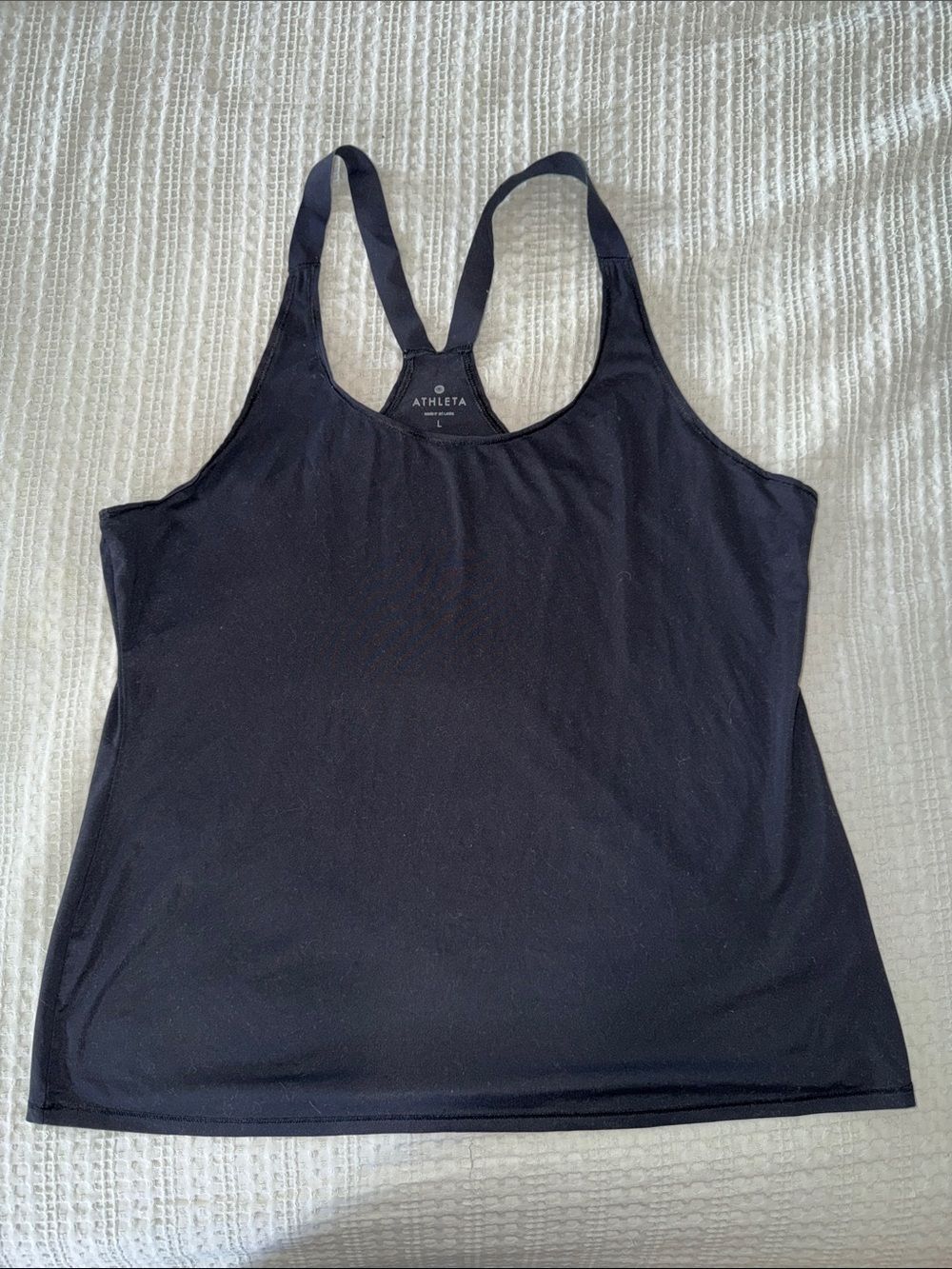 Athleta Black Racerback Tank - Picture 2 of 4